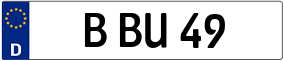 Trailer License Plate